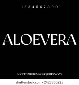 modern and elegant alphabet font