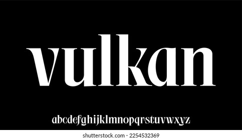 modern and elegant alphabet font vector