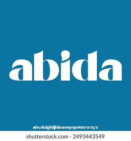 modern and elegant alphabet font vector