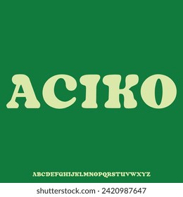 modern and elegant alphabet vector typeset