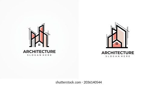 Modern elegant architecture logo design Buildings Logo