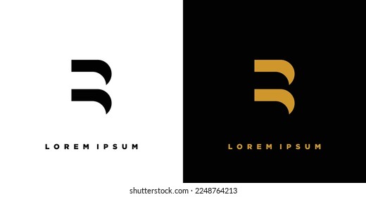 Modern and elegant B logo design