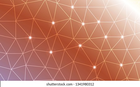 Modern elegant background with polygonal elements. For interior wallpaper, smart design, fashion print. Vector illustration. Creative gradient color