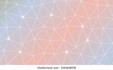 Modern elegant background with polygonal elements. For interior wallpaper, smart design, fashion print. Vector illustration. Creative gradient color