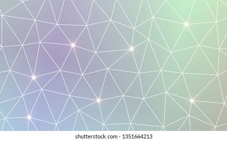 Modern elegant background with polygonal elements. For interior wallpaper, smart design, fashion print. Vector illustration. Creative gradient color