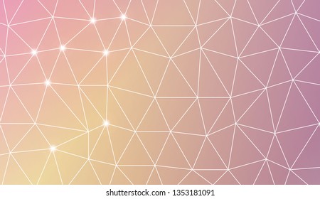 Modern elegant background with polygonal elements. For interior wallpaper, smart design, fashion print. Vector illustration. Creative gradient color