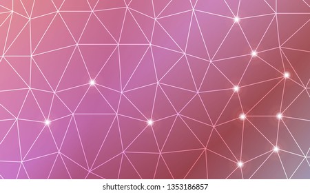 Modern elegant background with polygonal elements. For interior wallpaper, smart design, fashion print. Vector illustration. Creative gradient color