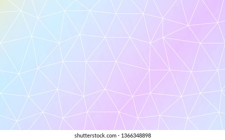 Modern elegant background with polygonal elements. Template for wallpaper, interior design, decoration, scrapbooking page. Vector illustration. Light Gradient Abstract Background