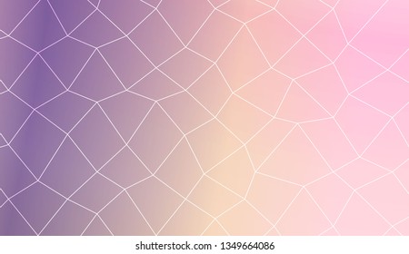 Modern elegant background with polygonal mesh elements. For interior wallpaper, smart design, fashion print. Vector illustration. Creative gradient color