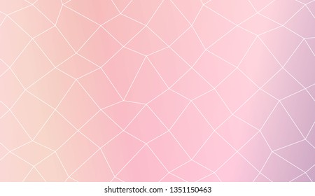 Modern elegant background with polygonal mesh elements. For interior wallpaper, smart design, fashion print. Vector illustration. Creative gradient color