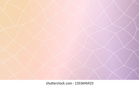 Modern elegant background with polygonal mesh elements. For interior wallpaper, smart design, fashion print. Vector illustration. Creative gradient color