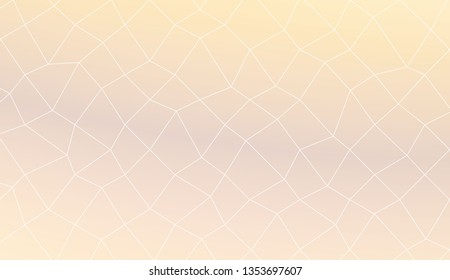 Modern elegant background with polygonal mesh elements. For interior wallpaper, smart design, fashion print. Vector illustration. Creative gradient color