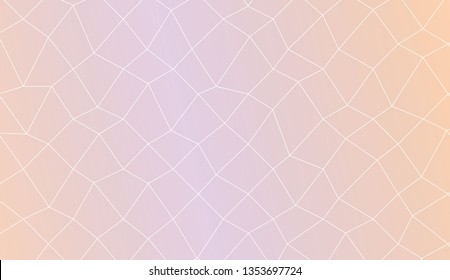 Modern elegant background with polygonal mesh elements. For interior wallpaper, smart design, fashion print. Vector illustration. Creative gradient color