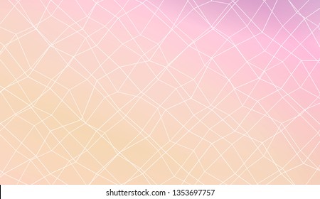 Modern elegant background with polygonal mesh elements. For interior wallpaper, smart design, fashion print. Vector illustration. Creative gradient color