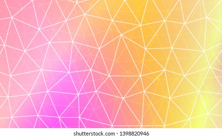 Modern elegant background with polygonal pattern with triangles elements. For interior wallpaper, smart design, fashion print. Vector illustration. Creative gradient color