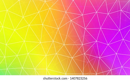 Modern elegant background with polygonal pattern with triangles elements. For interior wallpaper, smart design, fashion print. Vector illustration. Creative gradient color