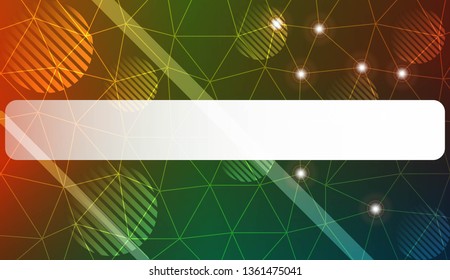 Modern elegant background with triangles, line, circle, space for text elements. Template for wallpaper, interior design, decoration, scrapbooking page. Vector illustration. Light Gradient Background.