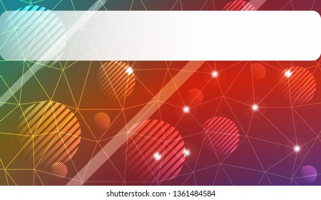 Modern elegant background with triangles, line, circle, space for text elements. Template for wallpaper, interior design, decoration, scrapbooking page. Vector illustration. Light Gradient Background.