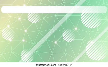 Modern elegant background with triangles, line, circle, space for text elements. Template for wallpaper, interior design, decoration, scrapbooking page. Vector illustration. Light Gradient Background.