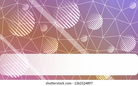 Modern elegant background with triangles, line, circle, space for text elements. Template for wallpaper, interior design, decoration, scrapbooking page. Vector illustration. Light Gradient Background.