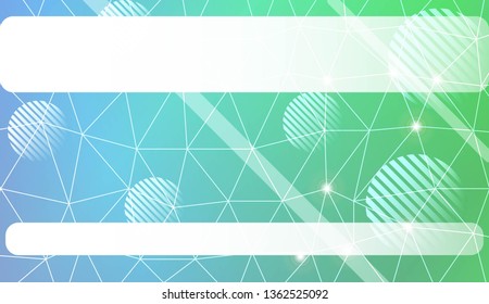 Modern elegant background with triangles, line, circle, space for text elements. Template for wallpaper, interior design, decoration, scrapbooking page. Vector illustration. Light Gradient Background.