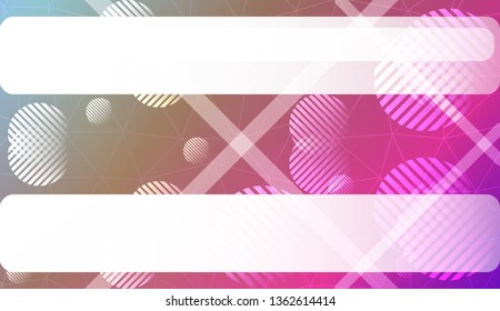 Modern elegant background with triangles, line, circle, space for text elements. Template for wallpaper, interior design, decoration, scrapbooking page. Vector illustration. Light Gradient Background.