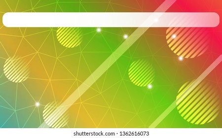 Modern elegant background with triangles, line, circle, space for text elements. Template for wallpaper, interior design, decoration, scrapbooking page. Vector illustration. Light Gradient Background.