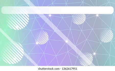 Modern elegant background with triangles, line, circle, space for text elements. Template for wallpaper, interior design, decoration, scrapbooking page. Vector illustration. Light Gradient Background.