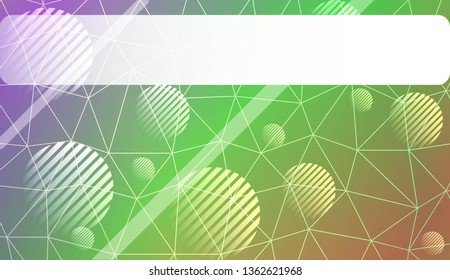 Modern elegant background with triangles, line, circle, space for text elements. Template for wallpaper, interior design, decoration, scrapbooking page. Vector illustration. Light Gradient Background.