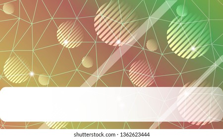 Modern elegant background with triangles, line, circle, space for text elements. Template for wallpaper, interior design, decoration, scrapbooking page. Vector illustration. Light Gradient Background.