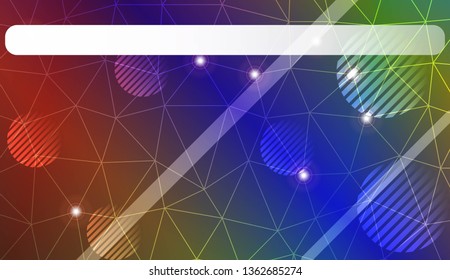Modern elegant background with triangles, line, circle, space for text elements. Template for wallpaper, interior design, decoration, scrapbooking page. Vector illustration. Light Gradient Background.