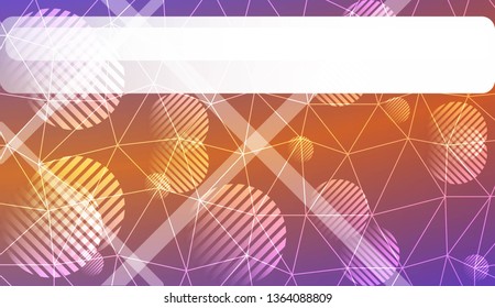 Modern elegant background with triangles, line, circle, space for text elements. Template for wallpaper, interior design, decoration, scrapbooking page. Vector illustration. Light Gradient Background.