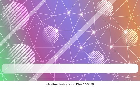 Modern elegant background with triangles, line, circle, space for text elements. Template for wallpaper, interior design, decoration, scrapbooking page. Vector illustration. Light Gradient Background.