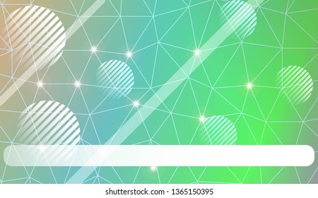 Modern elegant background with triangles, line, circle, space for text elements. Template for wallpaper, interior design, decoration, scrapbooking page. Vector illustration. Light Gradient Background.