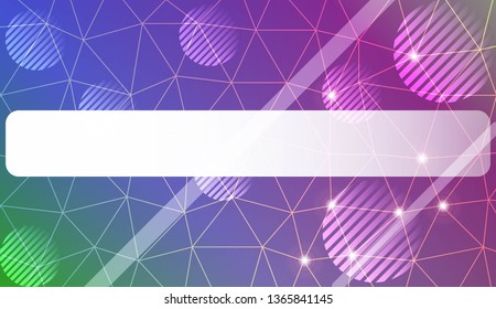 Modern elegant background with triangles, line, circle, space for text elements. Template for wallpaper, interior design, decoration, scrapbooking page. Vector illustration. Light Gradient Background.