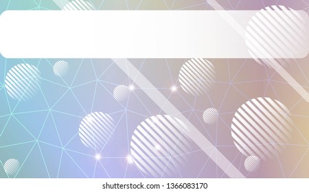 Modern elegant background with triangles, line, circle, space for text elements. Template for wallpaper, interior design, decoration, scrapbooking page. Vector illustration. Light Gradient Background.