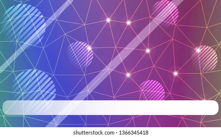 Modern elegant background with triangles, line, circle, space for text elements. Template for wallpaper, interior design, decoration, scrapbooking page. Vector illustration. Light Gradient Background.