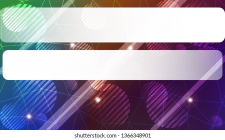Modern elegant background with triangles, line, circle, space for text elements. Template for wallpaper, interior design, decoration, scrapbooking page. Vector illustration. Light Gradient Background.
