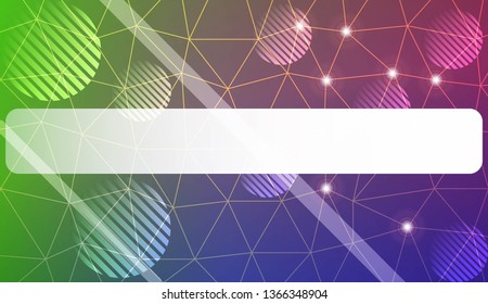 Modern elegant background with triangles, line, circle, space for text elements. Template for wallpaper, interior design, decoration, scrapbooking page. Vector illustration. Light Gradient Background.