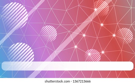 Modern elegant background with triangles, line, circle, space for text elements. Template for wallpaper, interior design, decoration, scrapbooking page. Vector illustration. Light Gradient Background.