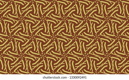 Modern elegant background Triangles, lines.. For your design. Brown color. Vector seamless pattern in geometric style