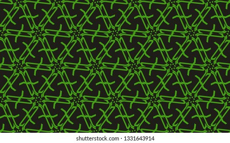Modern elegant background Triangles, lines.. For your design. Vector seamless pattern in geometric style. Dark green color