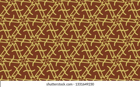Modern elegant background Triangles, lines.. For your design. Brown color. Vector seamless pattern in geometric style
