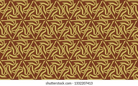 Modern elegant background Triangles, lines.. For your design. Brown color. Vector seamless pattern in geometric style