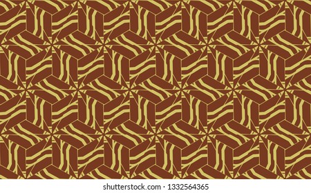 Modern elegant background Triangles, lines.. For your design. Brown color. Vector seamless pattern in geometric style