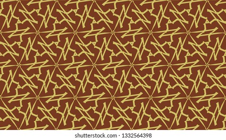 Modern elegant background Triangles, lines.. For your design. Brown color. Vector seamless pattern in geometric style