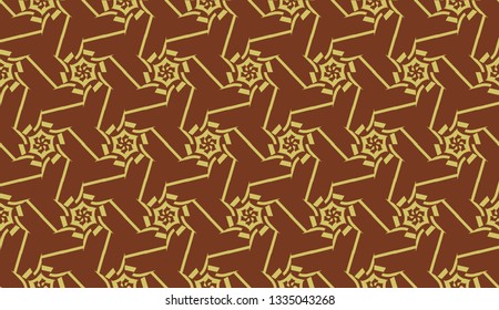 Modern elegant background Triangles, lines.. For your design. Brown color. Vector seamless pattern in geometric style