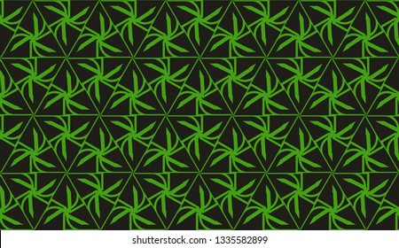 Modern elegant background Triangles, lines.. For your design. Vector seamless pattern in geometric style. Dark green color