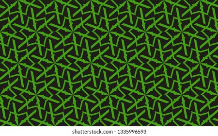 Modern elegant background Triangles, lines.. For your design. Vector seamless pattern in geometric style. Dark green color