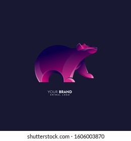 modern and elegant bear logo